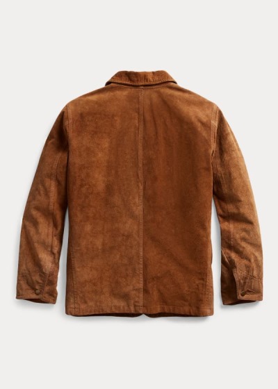 Ralph Lauren Suede Chore Jakke Herre Danmark (ZCUVO5023)